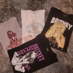 Britney Spears Graphic T-Shirts Bundle (4) All Are 2XL